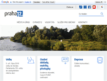 Tablet Screenshot of praha12.cz